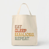 Eat Sleep Mahjong Repeat Tragetasche (Vorne)