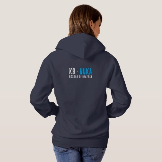 Eat, Sleep, Mantrailing - Add Your Dog's Hoddie Hoodie (Schwarz voll)