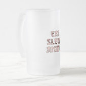 Eat Sleep Mattglas Bierglas (Vorderseite Links)