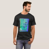 Eat sleep meow game repeat blue sphynx cat and con T-Shirt (Vorne ganz)