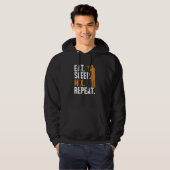 Eat Sleep Mix Repeat Bartender Mixologist Barmann Hoodie (Vorne ganz)