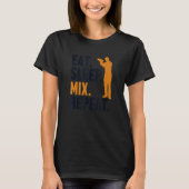 Eat Sleep Mix Repeat Bartender Mixologist Barmann  T-Shirt (Vorderseite)