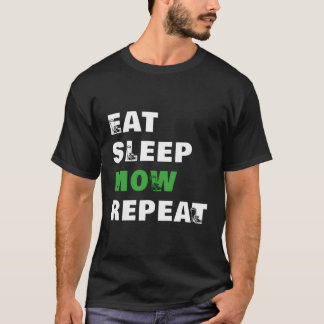 Eat Sleep Mow Wiederholung Funny Lawn Mowing Garde T-Shirt