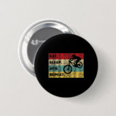Eat Sleep Mtb (Mountainbiken) Repeat Sports Desi Button (Vorne & Hinten)