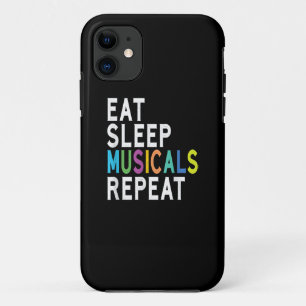 Eat Sleep Musicals wiederholen Case-Mate iPhone Hülle