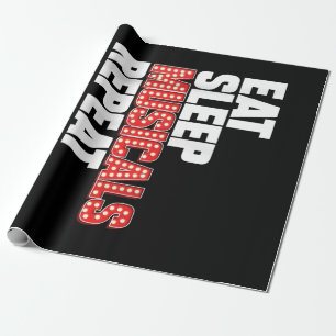 Eat Sleep Musicals wiederholen Geschenkpapier