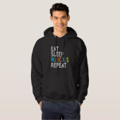 Eat Sleep Musicals wiederholen Hoodie (Vorne ganz)