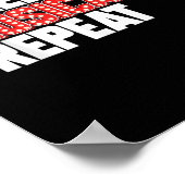 Eat Sleep Musicals wiederholen Poster (Ecke)