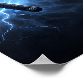 Eat Sleep Ninja Flamme Poster (Ecke)