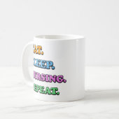 eat sleep nursing reprat kaffeetasse (Vorderseite Links)