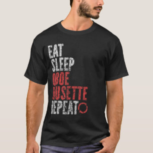 Eat Sleep Oboe musette wiederholen T-Shirt