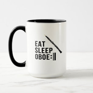 Eat Sleep Oboe Wiederholung Oboist Funny Funny Tasse