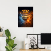 Eat Sleep Oldtimer Autos Poster (Heimbüro)
