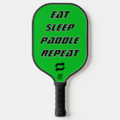 Eat Sleep Paddle Repeat - Customizable Pickleball (Vorderseite)