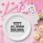 Eat Sleep Pappteller (Party)
