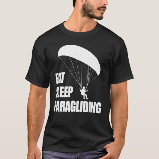 Eat Sleep Paragliding Repeat  Men Paraglider Adven T-Shirt (Vorderseite)