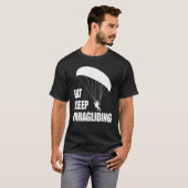 Eat Sleep Paragliding Repeat  Men Paraglider Adven T-Shirt (Vorne ganz)