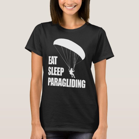 Eat Sleep Paragliding Repeat Men Paraglider Adven T-Shirt (Vorderseite)