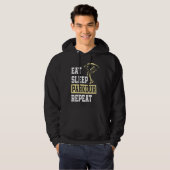 Eat Sleep Parkour Repeat Free Running Parkour Hoodie (Vorne ganz)
