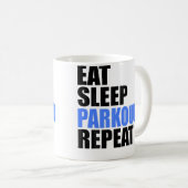 Eat Sleep Parkour Repeat Kaffeetasse (VorderseiteRechts)