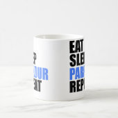 Eat Sleep Parkour Repeat Kaffeetasse (Mittel)