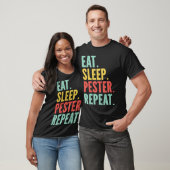 Eat Sleep Pester Repeat s Retro s Pestering Kids T-Shirt (Unisex)