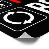 Eat. Sleep. Pet The Dog. Repeat Poster (Ecke)