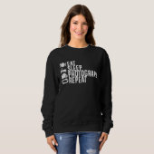 Eat Sleep Photograph Repeat Photographer  Photogra Sweatshirt (Vorne ganz)