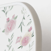 Eat Sleep Pickleball Repeat Floral Girly Schläger (Linke Seite)