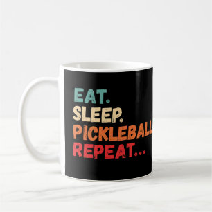 Eat Sleep Pickleball wiederholen Kaffeetasse