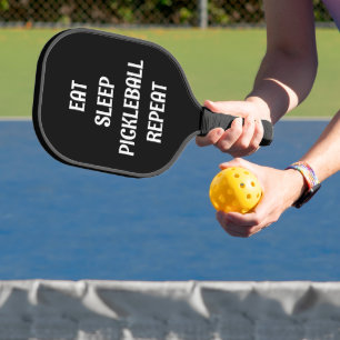 Eat Sleep Pickleball Wiederholen Sprichwort Name B Schläger