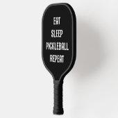 Eat Sleep Pickleball Wiederholen Sprichwort Name B Schläger (Links)