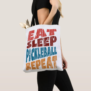 Eat Sleep Pickleball wiederholen Tasche