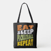 Eat Sleep Pickleball wiederholen Tasche (Rückseite)