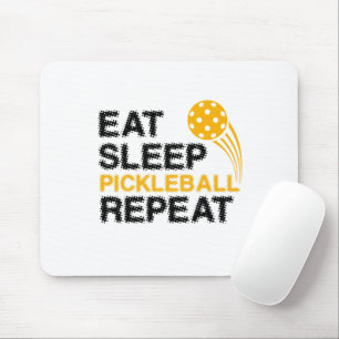 Eat Sleep Pickleball Wiederholung Player Funny Mousepad