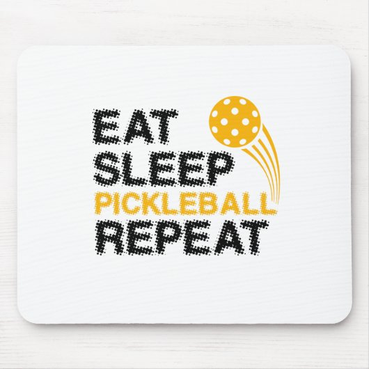 Eat Sleep Pickleball Wiederholung Player Funny Mousepad (Vorne)