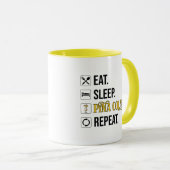 Eat. Sleep. Pina Coladas. Repeat.  Tasse (VorderseiteRechts)