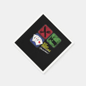 Eat Sleep Pinochle Players Penochle Gamble Card Ga Serviette (Ecke)