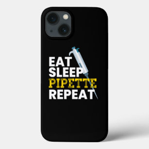 Eat Sleep Pipette Wiederholung der Mikrobiologie Case-Mate iPhone Hülle
