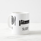eat.sleep.plan Hochzeit Kaffeetasse (Vorderseite Links)