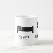 eat.sleep.plan Hochzeit Kaffeetasse (Mittel)