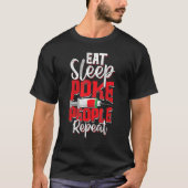 Eat Sleep Poke People Funny Phlebotomy Phlebotomis T-Shirt (Vorderseite)
