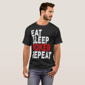 Eat Sleep Poker Repeat   Poker Tee  (Vorne ganz)