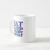 Eat, Sleep, PROMPT, Repeat - ESPRT1 Kaffeetasse (Vorderseite Links)