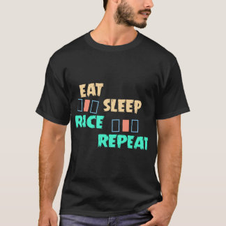 Eat Sleep Race Wiederholung T - Shirt - Racing Lif