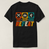 Eat Sleep RC Airplane Repeat Funny RC Plane Pilot T-Shirt (Design vorne)