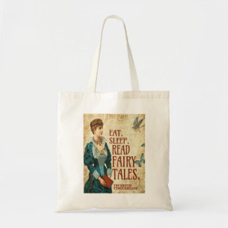 EAT. SLEEP. Read FAIRY TALES Tote Tragetasche