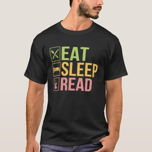 Eat Sleep Read T-Shirt (Vorderseite)