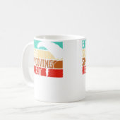 Eat Sleep Repeat Fallschirmspringen Kaffeetasse (Vorderseite Links)