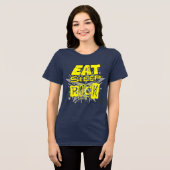 Eat Sleep Rock.ESR01 Tri-Blend Shirt (Vorderseite voll)